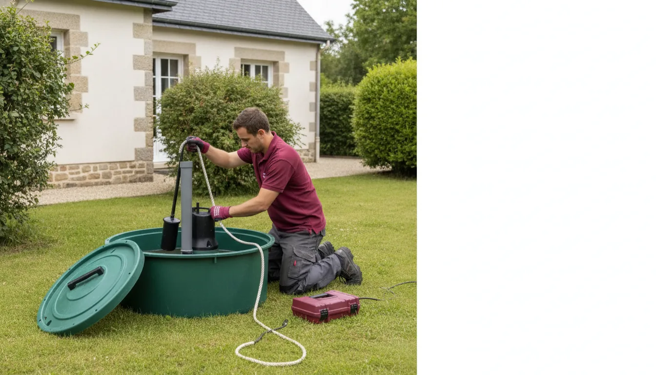 Dépannage pompe de relevage La Chapelle-Heulin – méthode / geste technique